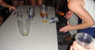 flip cup drinking game
